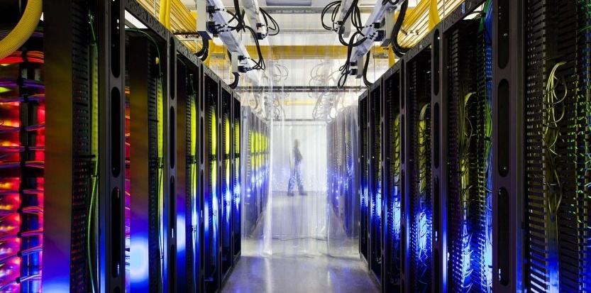 Dans un centre de données de Google, dans l'Iowa (États-Unis). Connie Zhou/AP/SIPA