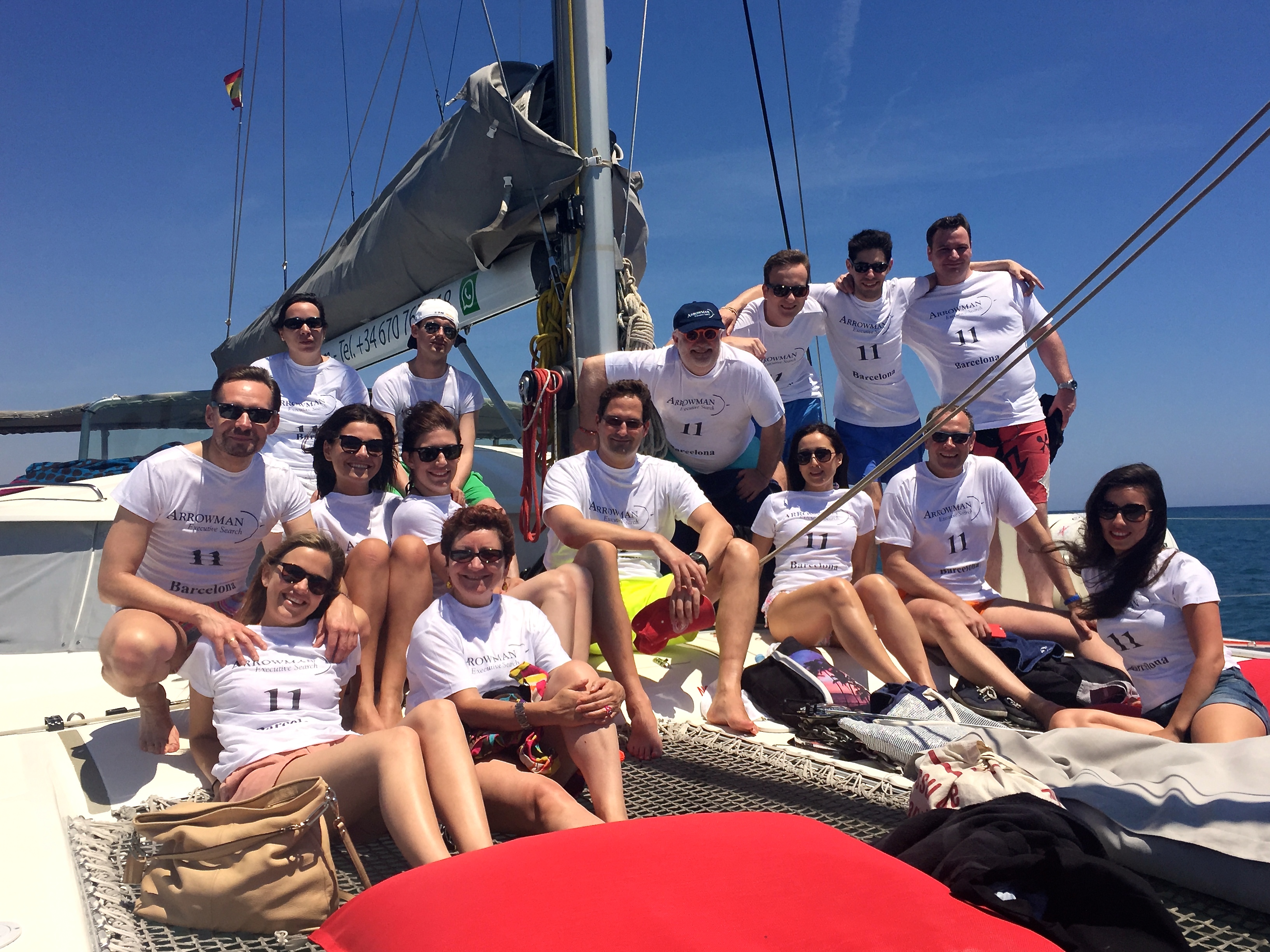 ARROWMAN Executive Search on a catamaran