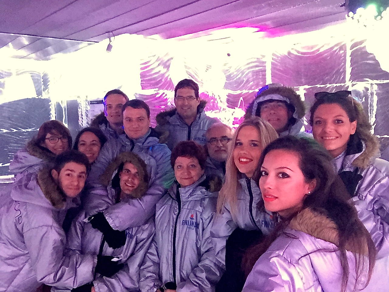 The ARROWMAN Executive Search team at the Barcelona Ice Bar