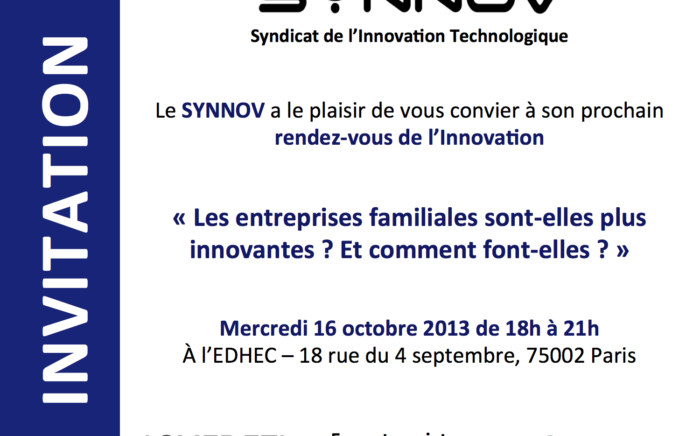 - ARROWMAN vous invite à la prochaine conférence du SYNNOV