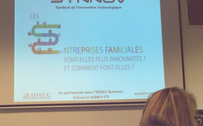 - Conférence du Synnov sur l'innovation et les entreprises familiales