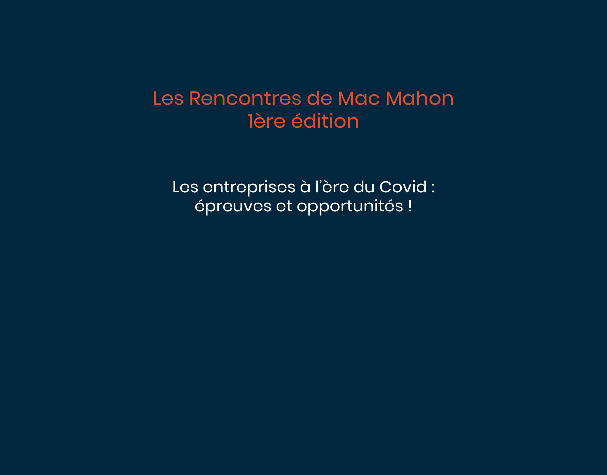 Les Rencontres De Mac Mahon